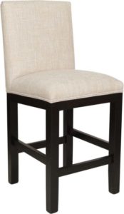 Siesta Counter Chair, built to order, upholstered, solid wood, made in Canada.