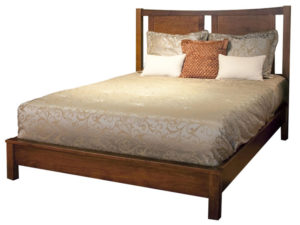Soho bed made of solid wood in Maple, Oak or Cherry is built to order in BC