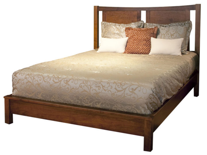 Soho bed made of solid wood in Maple, Oak or Cherry is built to order in BC
