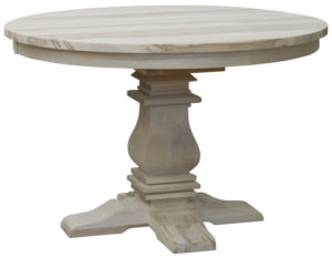 Spartan Pedestal Table, built to order, solid wood, custom, canadian made