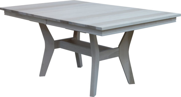 Stockholm Dining Table, built to order, unique design, solid wood, made in Canada.