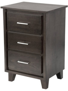 Sydney 3 drawer Nightstand by Purba - solid wood, locally built, Canadian made,custom built to order furniture