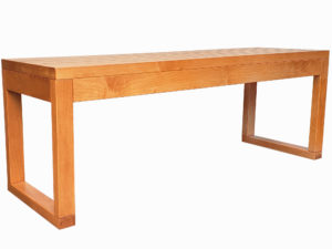 Tangent bench - Solid wood, Canadian built, locally built, custom built furniture,