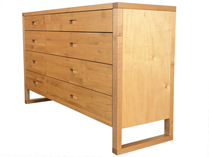 Tangent Eight Drawer Dresser- angle view