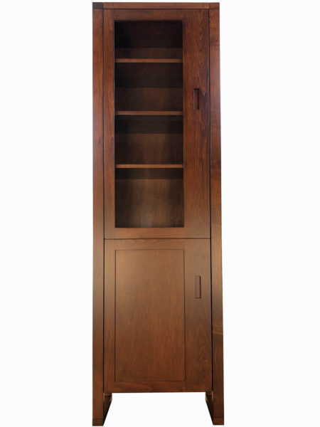 Tangent Tall Narrow Bookcase - front view