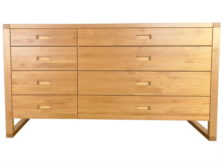 Tangent 8 Drawer Dresser- solid wood, locally built, custom in-house design