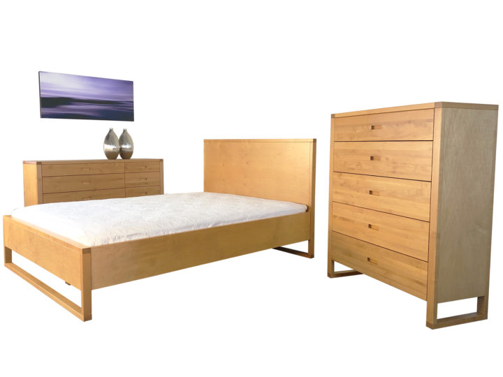 Tangent bedroom suite - solid wood Canadian crafted furniture