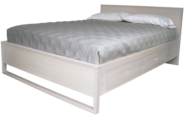 Tangent Bed with underbed storage - custom headboard
