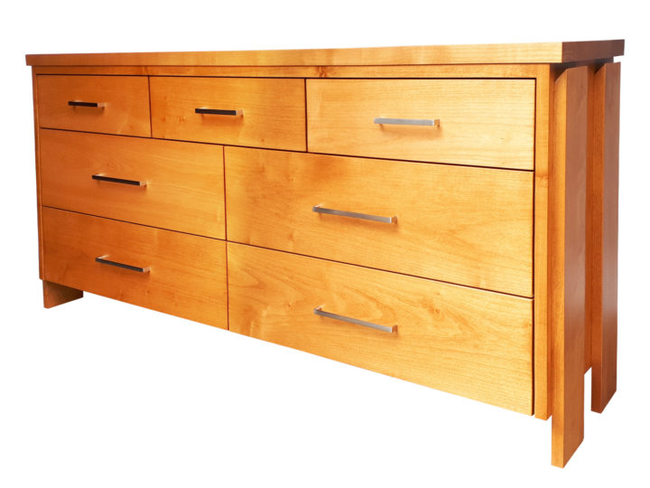 Tofino Seven Drawer Dresser is an exclusive design, built to order, solid wood, Canadian made.