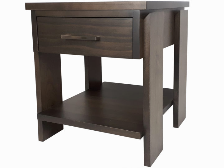 Tofino End table - solid wood, locally built custom made to order furniture, in-house design, Canadian made
