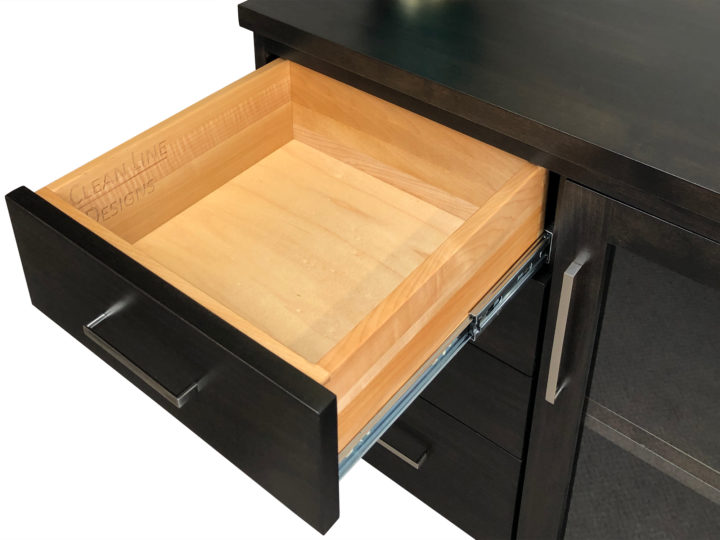 Tofino Drawers are made of solid wood and use only dovetail joints.