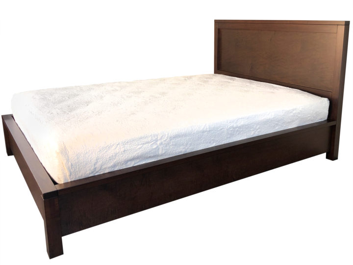 Boxwood Zen Bed - an in-house design this solid wood low profile platform bed is made in BC, also available with underbed storage drawers option