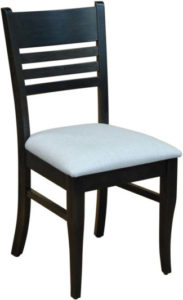 Alex chair, made of solid wood, Canadian made, upholstered, custom, built furniture.