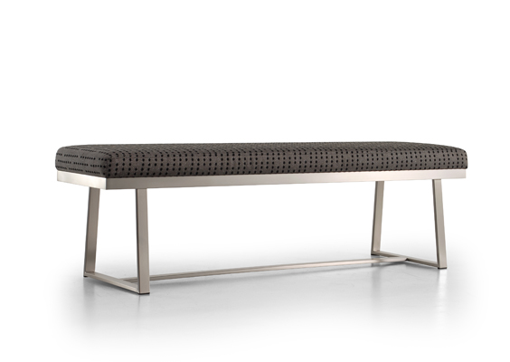 Amalfi bench by Trica, - welded steel, Canadian made, custom built furniture