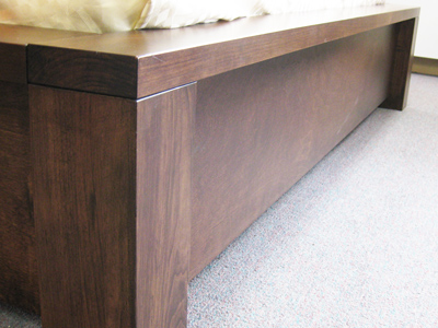 Custom Solid wood Boxwood Bed with storage drawers - Built to order