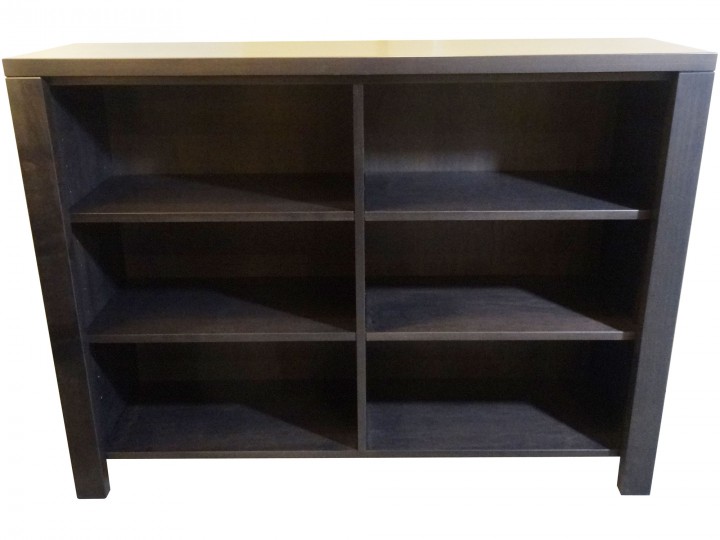 Boxwood Low Bookcase- solid wood locally built, custom in-house design Canadian made