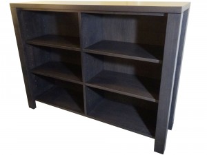 Boxwood Low Bookcase - solid wood locally built, custom in-house design Canadian made