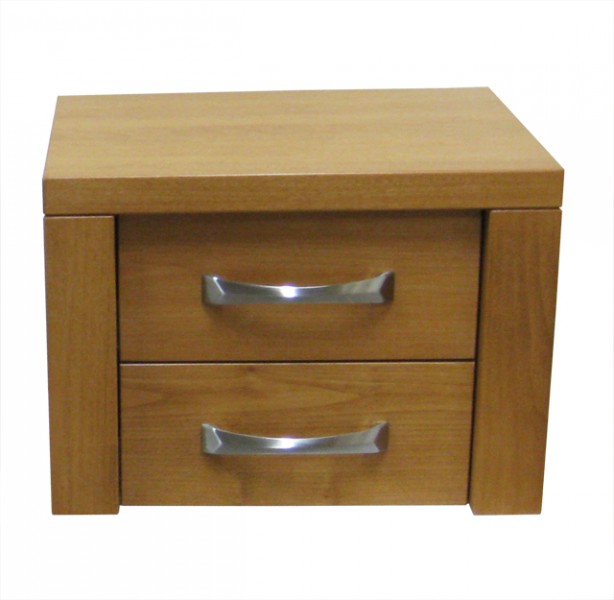 Boxwood Floating 2 drawer Nightstand - solid wood, locally built, Canadian made, in-house design