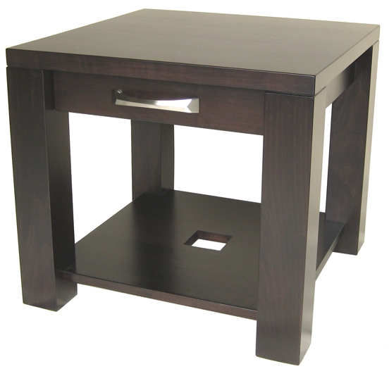 Boxwood end table,- locally built, in-house design, solid wood, custom made to order furniture, Canadian made