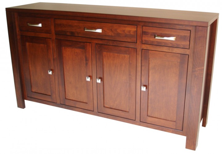 Boxwood Server- shown with optional wood inserts in doors