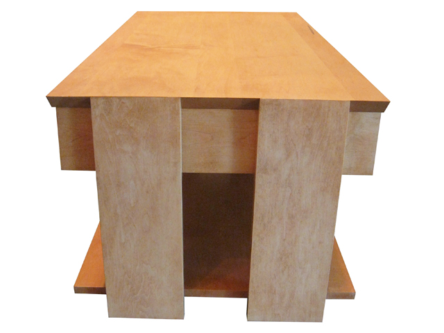 Chesterman solid wood coffee table - in-house design, solid wood, custom made to order furniture, Canadian made