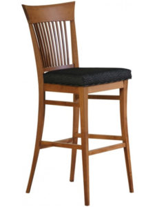 Essex stool - solid wood, Canadian made, upholstered custom built furniture