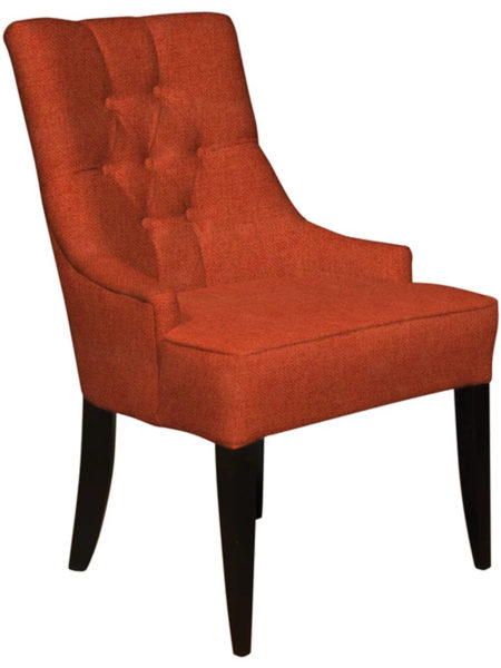 Flora chair by Van Gogh Designs - solid wood, fully upholstered, Canadian made, built to order