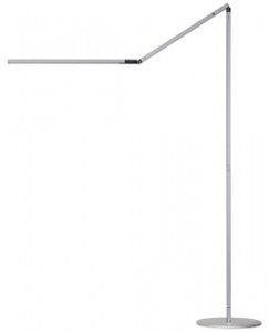 Koncept Z-bar LED Floor Lamp - Silver