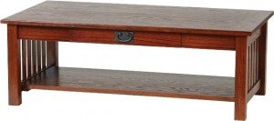 Mission coffee table by Woodworks - solid wood, locally built, made to order, Canadian made