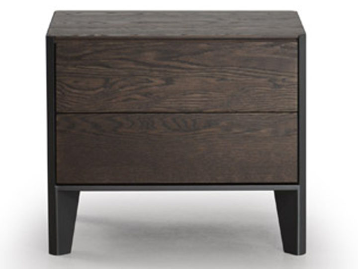 Mystere nightstand by Trica - solid wood, welded steel, Canadian made