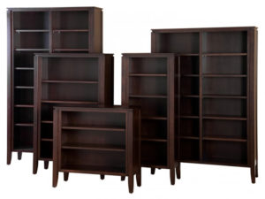 Newport bookcase by Woodworks - solid wood, locally built to order, Canadian made,