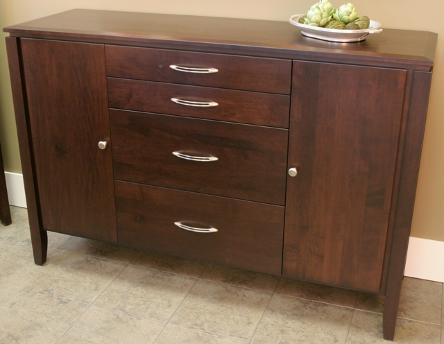 Newport Server with solid wood doors by Woodworks- solid wood, locally built