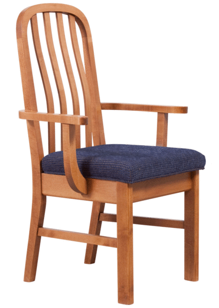 Newton solid wood dining armchair