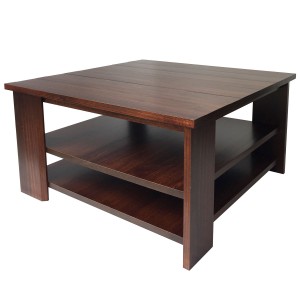 Vancouver Square Offset Coffee Table, is an unique design, made in solid wood, custom, built to order, canadian made.