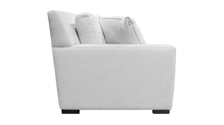 Roscoe Sofa, side view, built to order in BC, Canada by Vangogh Designs