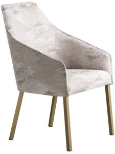 Sara II Plus dining chair by Trica - welded steel, Canadian made, fully upholstered custom built furniture