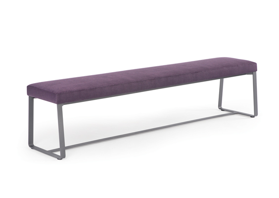 Slitta bench by Trica, - welded steel, Canadian made, custom built furniture