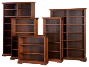 Stanford bookcases by Woodworks - solid wood, locally built to order, Canadian made,