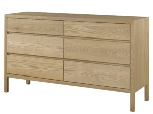 Sula Six Drawer Dresser, made to order, exclusive design, solid wood, canadian built.