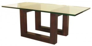 Tangent Versa Coffee Table, locally built, in-house design, solid wood, custom made to order furniture, Canadian made