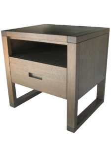 Tangent One Drawer Nightstand - angle view