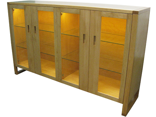 Custom Tangent Dining server - solid maple, built to order , locally built, Canadian made, custom in-house design