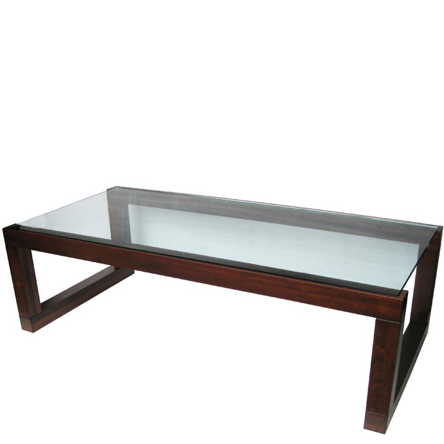 Custom Tangent Glass Coffee table