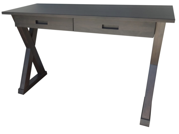 Tangent X-Base Desk - custom solid wood, locally built, in-house design, Canadian made