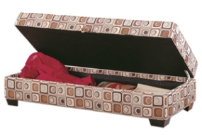 Vortex ottoman by Van Gogh Designs - solid wood frame, fully upholstered, locally built to order furniture, Canadian made